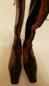 Mark Schwartz Leather Black/Brown Riding Boots